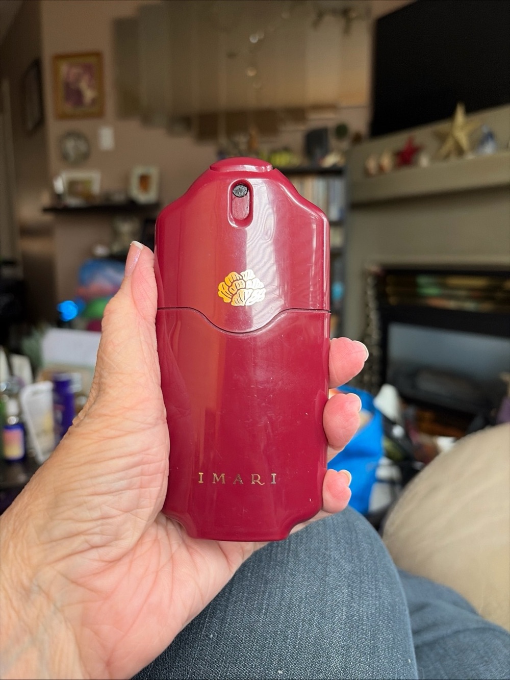 Avon Inari Vintage Red Compact Perfume Atomizer - Portable Fragrance Spray 1.2oz